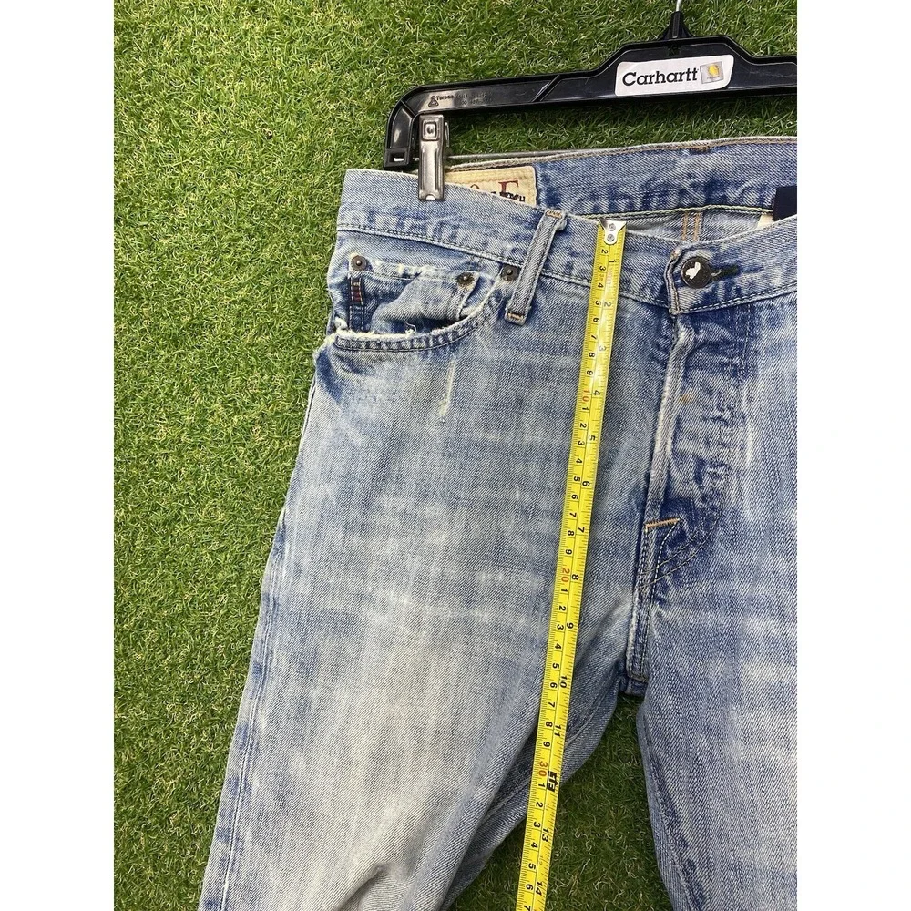 Abercrombie & Fitch Jeans Mens 31x32 Classic Straight Light Wash Distressed Work